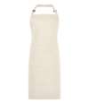 BR550 Brand Lab Organic/Recycled Bib Pocket Apron Natural colour image